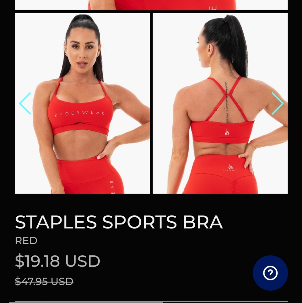 Ryderwear Staples Sports Bra